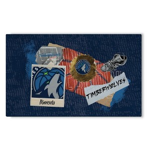 NBA Minnesota Timberwolves Display Washable Rug 32 x 62 Inches - 1 of 4