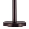 Possini Euro Design Modern Buffet Table Lamp 33" Tall with USB Charging Port Dark Bronze Drum Shade for Bedroom Living Room Office - image 4 of 4