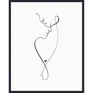 Amanti Art Forever by Isabella Karolewicz Canvas Wall Art Print Framed - 1 of 4