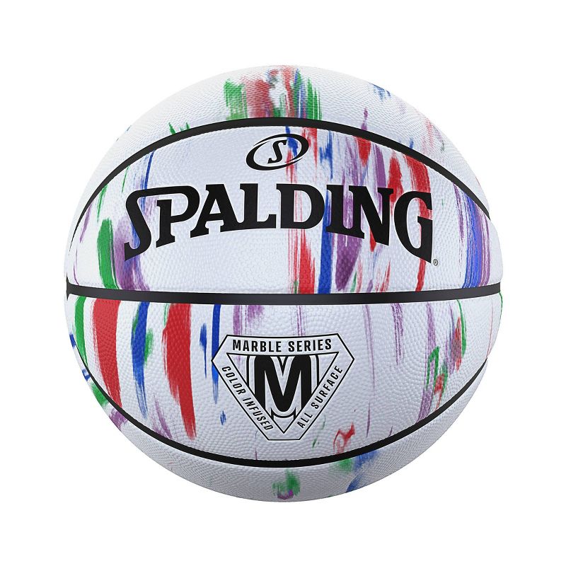 Spalding 29.5&#39;&#39; Basketball - Marble White, 1 of 7