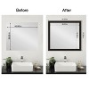Amanti Art Mirror Makeover Bathroom Mirror Frame Border Kit- Fully Assembled Peel and Stick Frame - Mirror NOT Included - Trio  Trim - 4 of 4