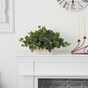 Nearly Natural Ivy with White Wash Planter Silk Plant - 4 of 4