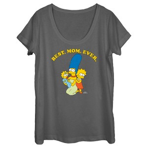 Women's The Simpsons Marge Best Mom Ever T-Shirt - 1 of 4