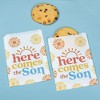 Big Dot of Happiness Here Comes the Son Paper Treat Bags, Boho Individual Candy Snack Favors, Greaseproof White Sandwich Cookie Bags - 25 Count - 2 of 4