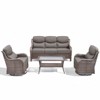 Belord Patio Furniture Set 4 Pieces, 6-Inch Extra Thick Cushions High Back Wicker Patio Set with Outdoor Sofa Swivel Glider Chair and Coffee Table - 4 of 4