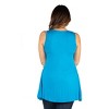 24seven Comfort Apparel Plus Size Sleeveless Tunic Tank Top - 3 of 3