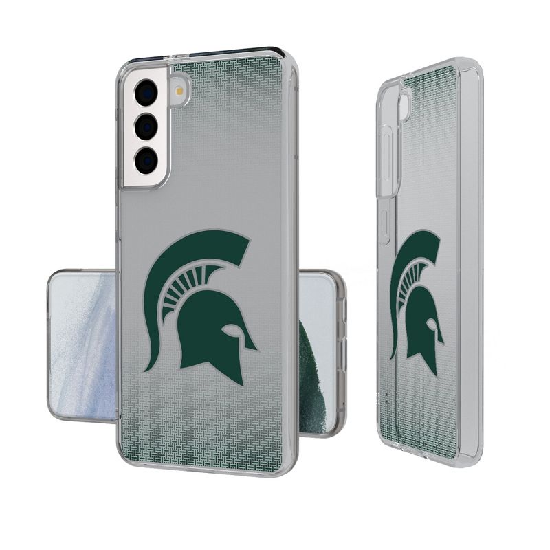 Keyscaper Michigan State Spartans Linen Clear Phone Case, 1 of 7