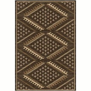Washable Boho Runner Rug, Geometric Hallway Runner, Stain Resistant Thin Carpet with Reinforced Edges, Foldable Easy Clean Area Rug - 1 of 1