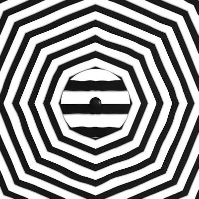 black-and-white striped