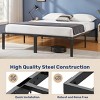 KTMBDW Metal Bed Frame, Bed Frame with Storage Space, Heavy Duty Sturdy Mattress Foundation, Easy Assembly, No Box Spring Needed, Black - 3 of 4