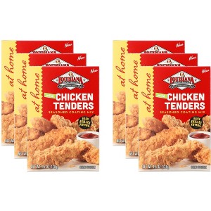 Louisiana Seasoned Coating Mix Chicken Tenders Mild - Case of 6 - 4.5oz - 1 of 2