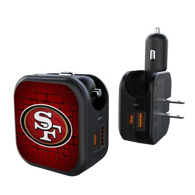 NFL NFC Teams Brick Wall 18-Watt 2 in 1 USB A/C Charger