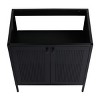 SEVOBAL Bathroom Storage Cabinets Freestanding Vanity Customizable Steel Build for Modern Bathrooms, Black, 29.13"*17.94"*32.69" - 2 of 4