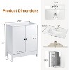 VINGLI Bathroom Vanity with Ceramic Sink, 30 Inch White Bathroom Sink Cabinet Combo, Restroom Basin Cabinet with 2 Doors - 2 of 4