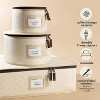 LunaLulinlk Hard Shell China Storage 5 Piece Set - Beige Quilted - 3 of 4