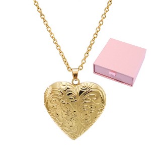 Silver Personalized Picture Necklaces – Exquisite Heart-shaped Photo Lockets for Memorable Moments & Sentiments - 1 of 4