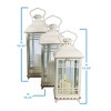 Melrose Ivory Traditional Metal Lantern (Set of 3) - image 3 of 4