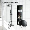 Stainless Steel Shower Niche with Recessed Rectangle Design, No-Tile Installation Required, Wall-Mounted Storage for Bathroom - 4 of 4