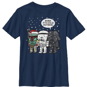 Boy's Star Wars Boba It's Cold Outside T-Shirt - 1 of 3