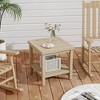 Costway 1/2 PCS 2-Tier Outdoor Side Table, Teak Wood End Table with Storage Shelf Natural - 2 of 4