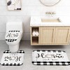 LunaLulinlk Home Sweet Home White Polyester Shower Curtain - 3 of 4