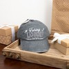 Pavilion Gift Company - Fishing - Dark Gray Washed Cotton Twill Hat - Hats - 4 of 4