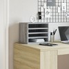 vidaXL Desk Organiser Grey Sonoma 14.2x10.2x11.6" Engineered wood - 3 of 4