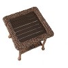 Jiallo Modern Concept Faux Sea Grass Resin Rattan End Table - 4 of 4