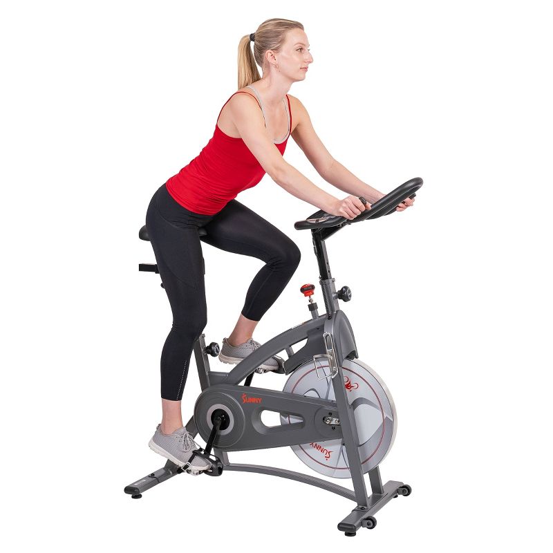 Sunny Health &#38; Fitness Endurance Belt Drive Magnetic Indoor Cycling Exercise Bike, 3 of 20