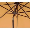 UV Resistant Zimmerman 9 Ft Crank Market Push Button Tilt Umbrella With Flap - PAT8000 - Safavieh - 3 of 4