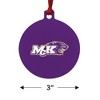McKendree University Primary Logo Aluminum Holiday Christmas Tree Ornament  3.0" (7.6 cm) x 3.37" (8.6 cm) - 3 of 4