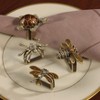 Saro Lifestyle Spider Napkin Ring, Bronze (Set of 4) - 4 of 4