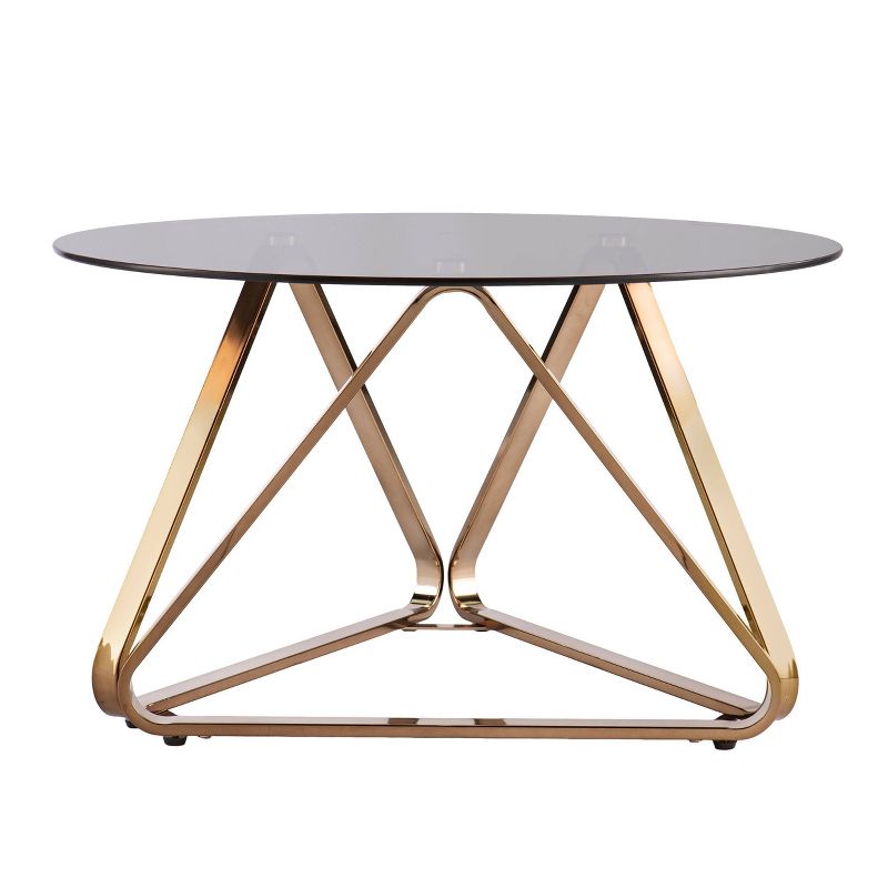 Tainbin Round Cocktail Table Champagne - Aiden Lane, 1 of 11