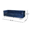 NicBex 86.75 Inch Tufted 3-Seater Sofa Couch with Iron Legs for Living Room,Office,Apartment - 3 of 4