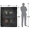Game Of Thrones Chrome House Sigils Blanket 50"x60" Woven Tapestry - 2 of 4