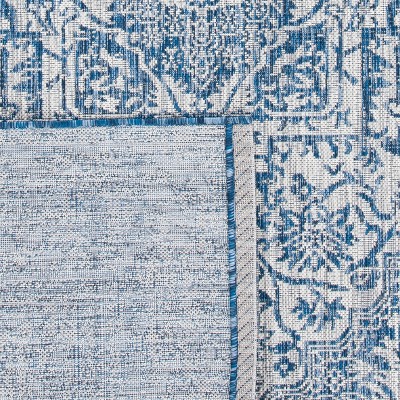 Gray Rectangular 8' x 10' Easy Care Synthetic Rug
