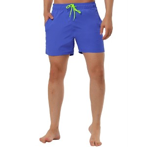 TATT 21 Men's Summer Casual Beach Drawstring Mesh Lining Board Shorts - 1 of 4