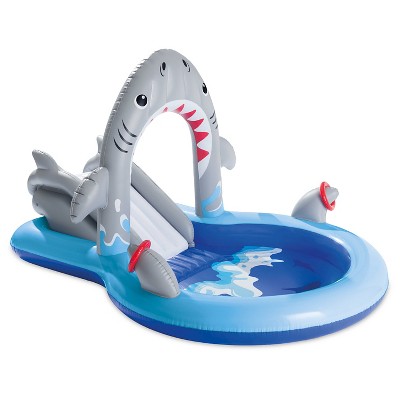 inflatable shark pool