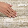 coucheta Rugs, Washable Modern Abstract Accent Carpet, Non-Slip Low Pile Indoor Area Rug for Kitchen Bedside Soft No-Shedding - 4 of 4
