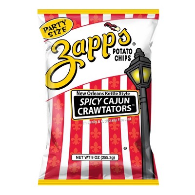 Zapp's New Orleans Kettle Style Spicy Cajun Crawtators Potato Chips - 9oz