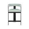 Meridian Furniture,Romeo Mint Green Vegan Leather Counter Stool, Set of 2 - 3 of 4