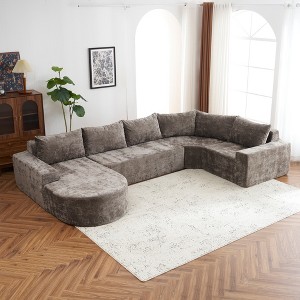 142"W Oversized Modular Sofa, Upholstered Cloud Sectional Sofa Couches for Living Room -ModernLuxe - 1 of 4