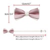 INSPIRE CHIC Men's Two Color Layered Adjustable Solid Color Bow Ties - 3 of 4