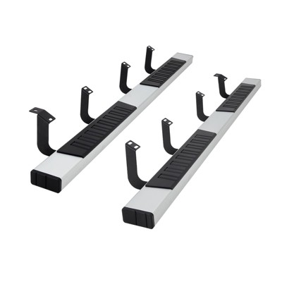 TruAIR 6" Aluminum Running Boards - Black Side Steps forChevy Silverado 1500 Cab, Pair