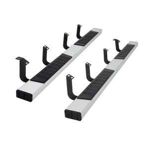 TruAIR 6" Aluminum Running Boards - Black Side Steps forChevy Silverado 1500 Cab, Pair - 1 of 4