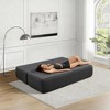 Okak Modern Folding 2-in-1 Convertible Loveseat Sofa with Memory Foam,Comfy Futon Couch Sofabed for Living Room, Apartment - 2 of 4