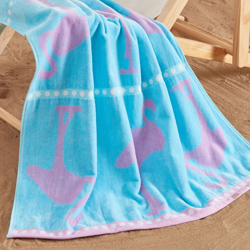 Cotton Jacquard Printed Beach Towel 2 Pack - Great Bay Home, 3 of 9