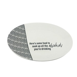 Totalee Gift Soak Up Platter Ceramic White - 1 of 1