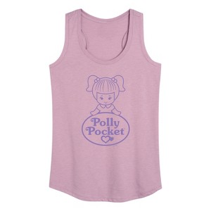 Women's - Polly Pocket - Logo And Doll Graphic Racerback Tank - 1 of 4