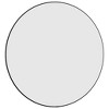 vidaXL Wall Mirror Black Ã˜ 23.6" Round - 3 of 4